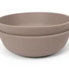 Filibabba Silikone skål 2-pak - Warm Grey- Service