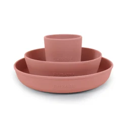 Filibabba Silikone spisesæt - rose- Service