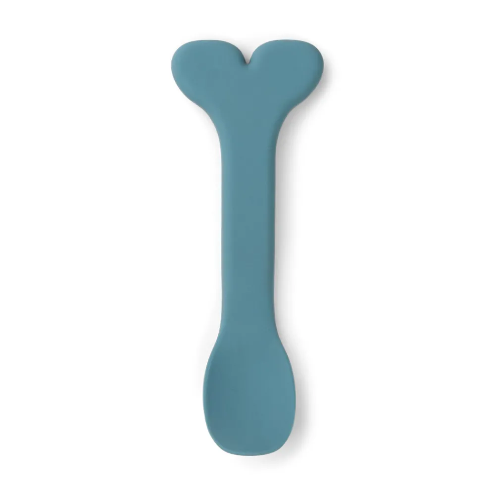 Done By Deer Silikone Stick & Stay skål og babyske Wally - Blå- Service