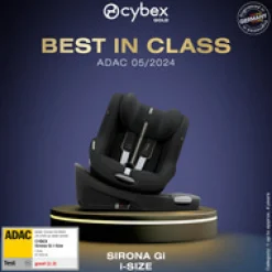 Cybex Sirona Gi I-size Plus - Moon Black- Autostole 61-105 Cm (3 Mdr.-4 År)