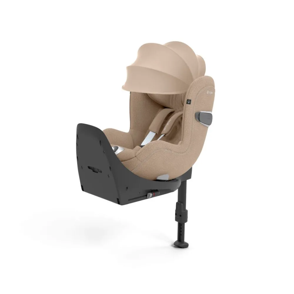 Cybex Sirona T i-Size PLUS inkl. base - cozy beige- Autostole 40-125 Cm (0-6 År)