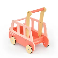 Moover Toys Skolebus skubbevogn pink- Gåvogne & Aktivitetsborde