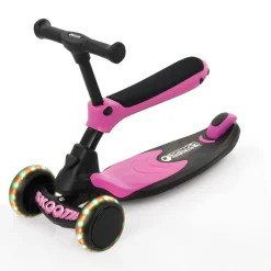 Hauck Skootie 2i1 løbehjul - neon pink- Løbehjul & Rulleskøjter