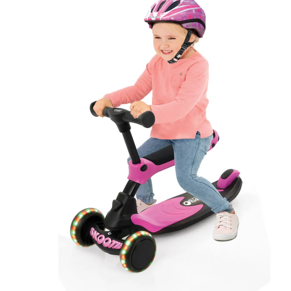 Hauck Skootie 2i1 løbehjul - neon pink- Løbehjul & Rulleskøjter
