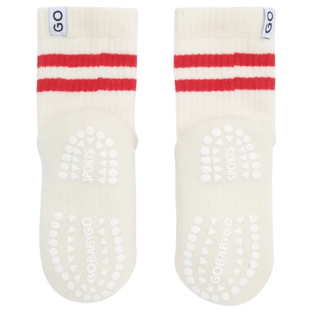 GOBABYGO Skridsikre Sport Strømper - Red- Skridsikre Strømper