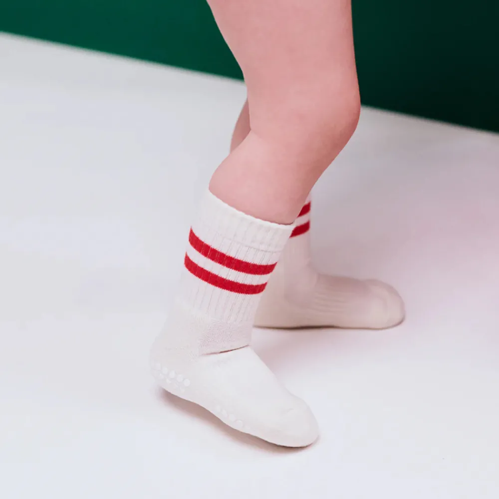 GOBABYGO Skridsikre Sport Strømper - Red- Skridsikre Strømper
