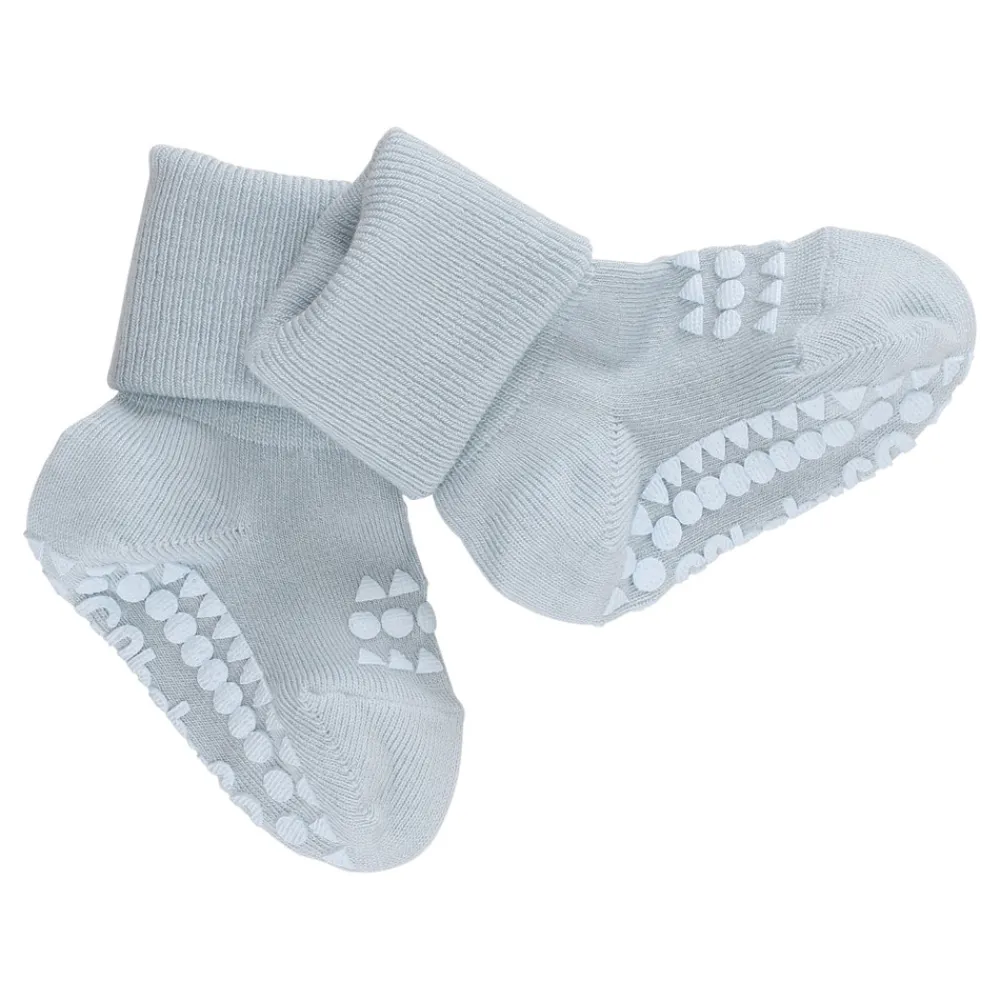 GOBABYGO Skridsikre Strømper - Bamboo - Sky blue- Skridsikre Strømper|Strømper