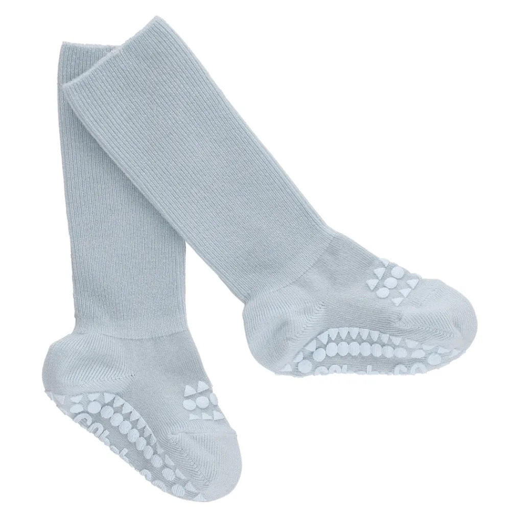 GOBABYGO Skridsikre Strømper - Bamboo - Sky blue- Skridsikre Strømper|Strømper