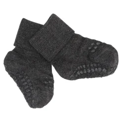 GOBABYGO Skridsikre Strømper - Bamboo - Dark grey melange- Skridsikre Strømper|Strømper