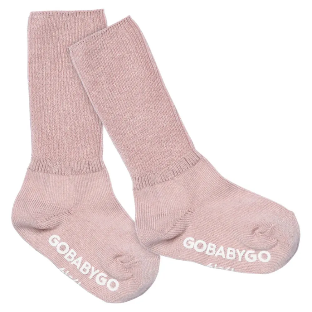 GOBABYGO Skridsikre Strømper Bomuld - Alt rosa- Skridsikre Strømper
