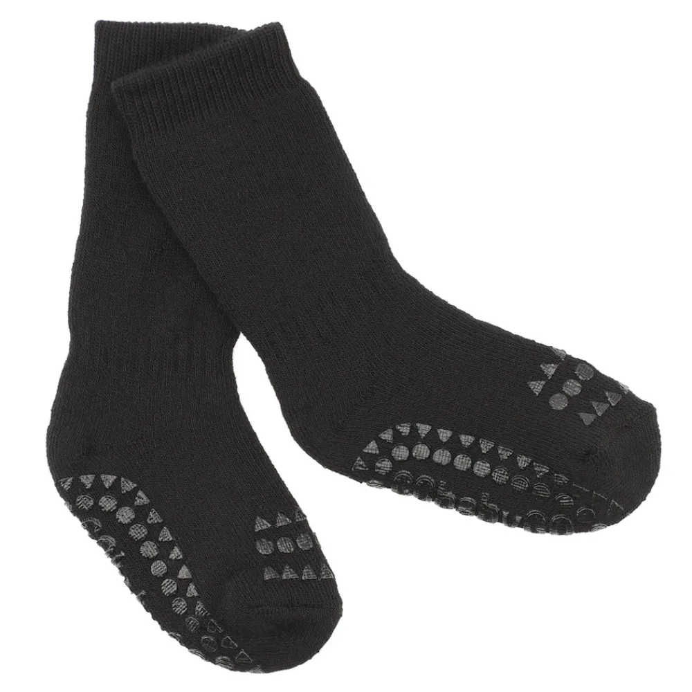 GOBABYGO Skridsikre Strømper Terry Bomuld - Black- Skridsikre Strømper|Strømper