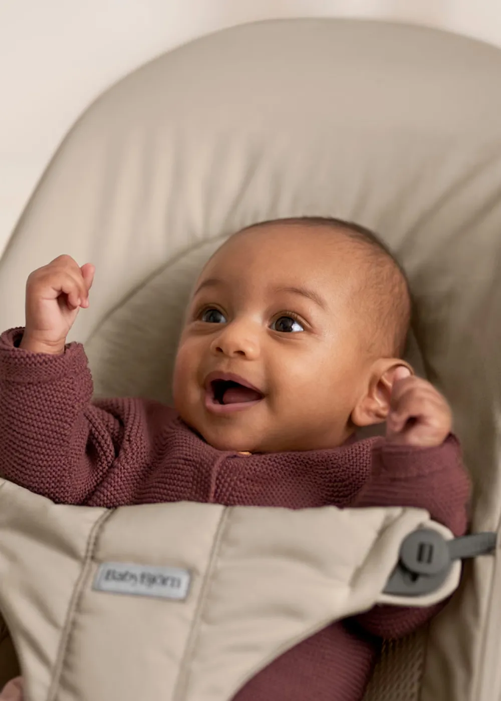 BabyBjörn Skråstol Balance Soft, Sandgrå-Børn Skråstole