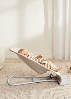 BabyBjörn Skråstol Bliss - Vævet mélange, Lys beige-Børn Skråstole