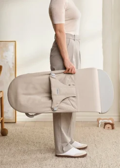 BabyBjörn Skråstol Bliss - Vævet mélange, Lys beige-Børn Skråstole