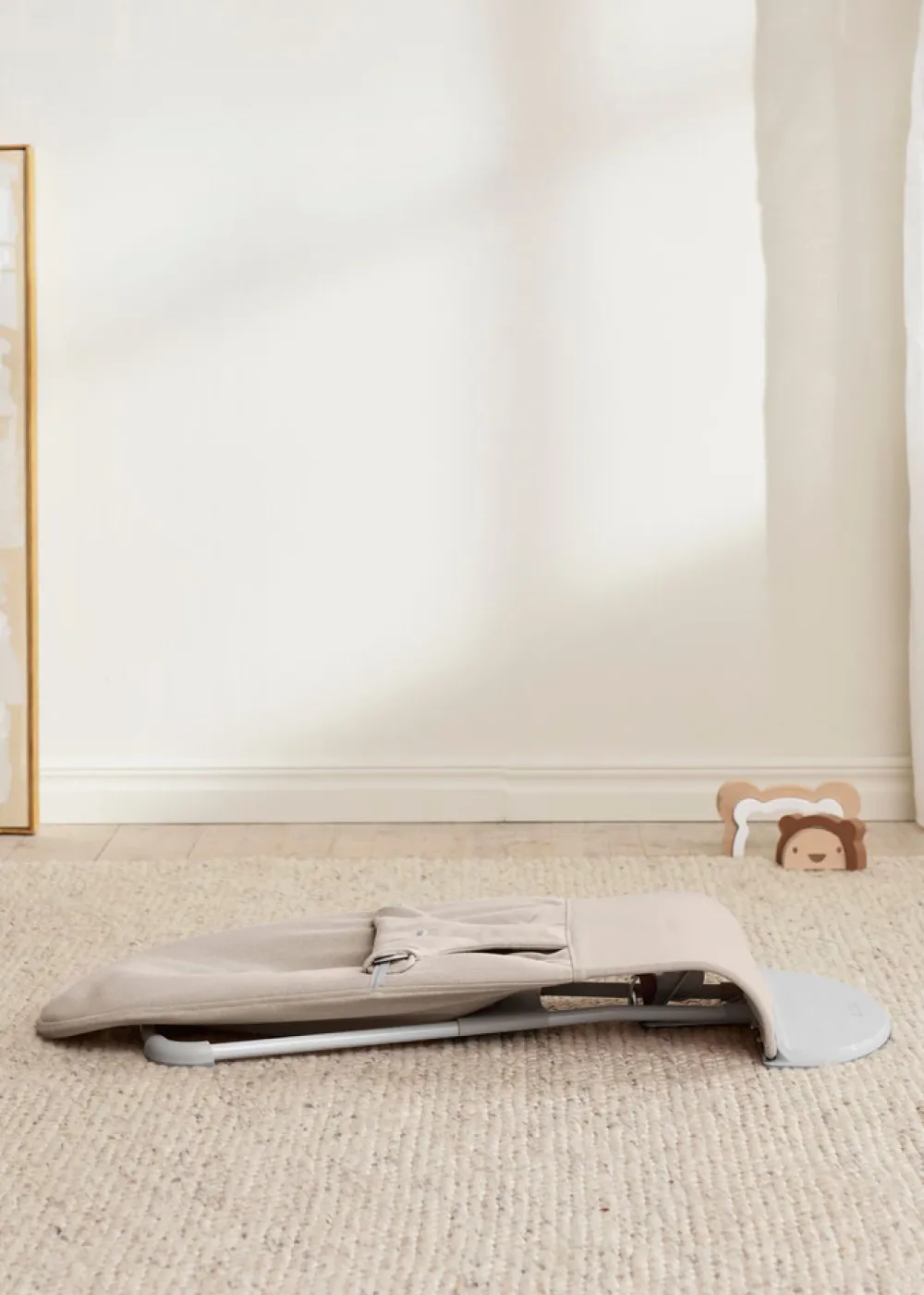 BabyBjörn Skråstol Bliss - Vævet mélange, Lys beige-Børn Skråstole