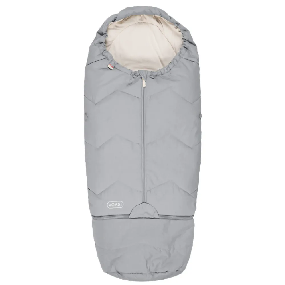 Voksi Sky Light - Grey Solid- Køreposer Til Autostol|Køreposer