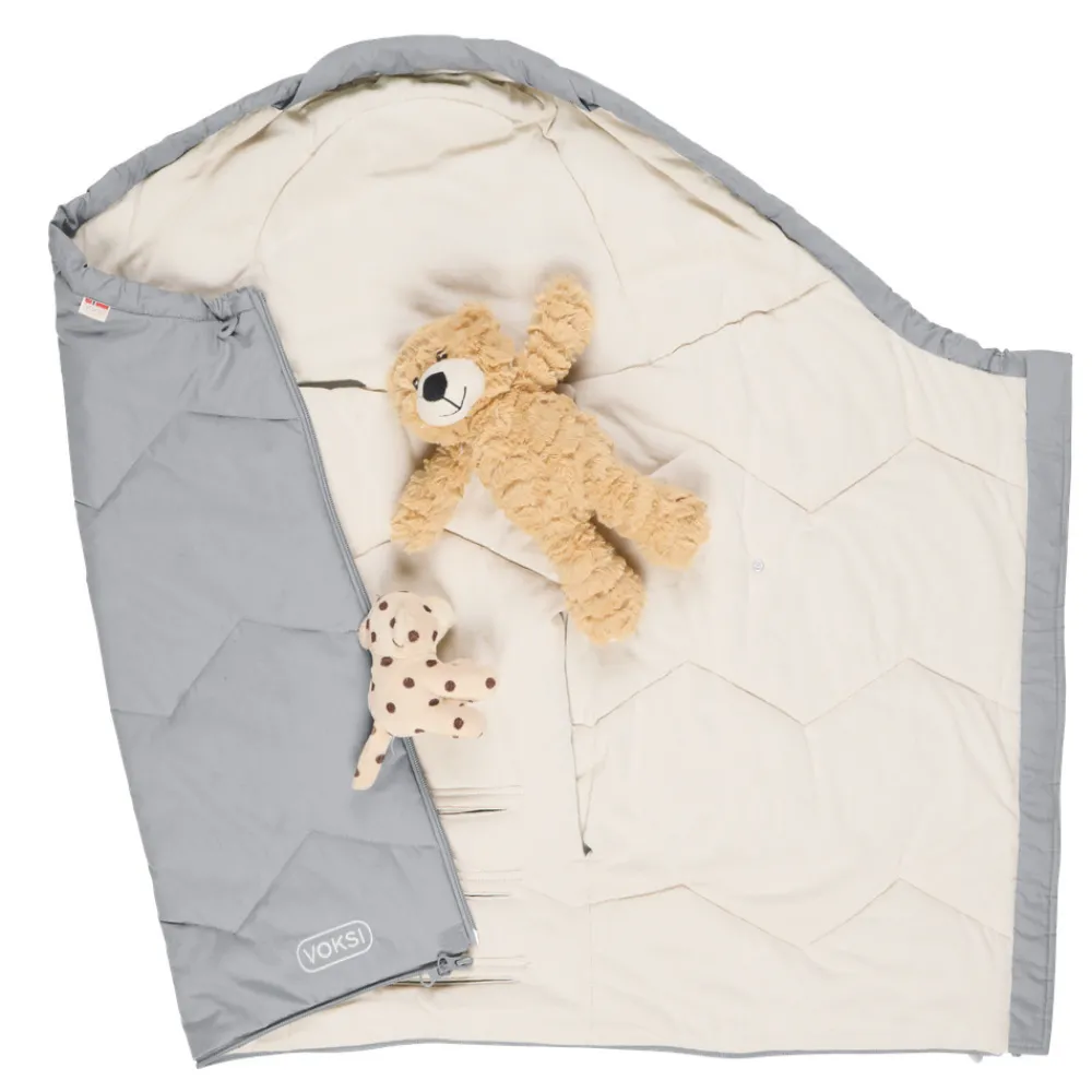 Voksi Sky Light - Grey Solid- Køreposer Til Autostol|Køreposer