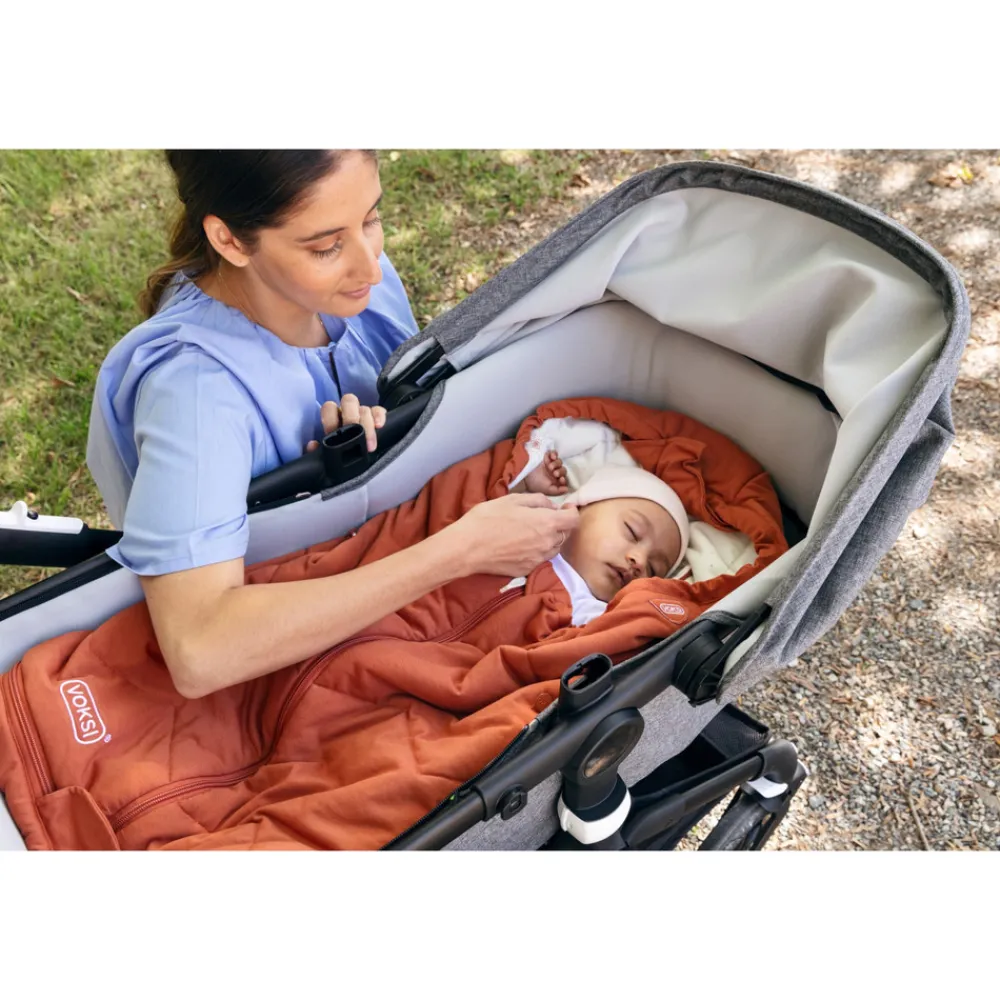 Voksi Sky light kørepose - terracotta seeds- Køreposer Til Autostol|Køreposer