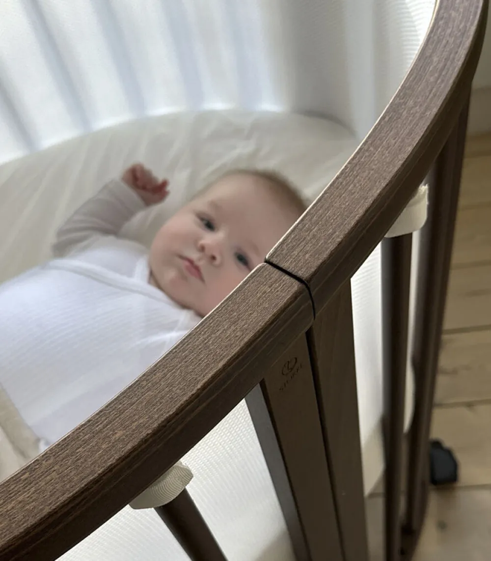 Stokke® Sleepi Mini V3 - warm brown-Børn Tremmesenge|Vugger