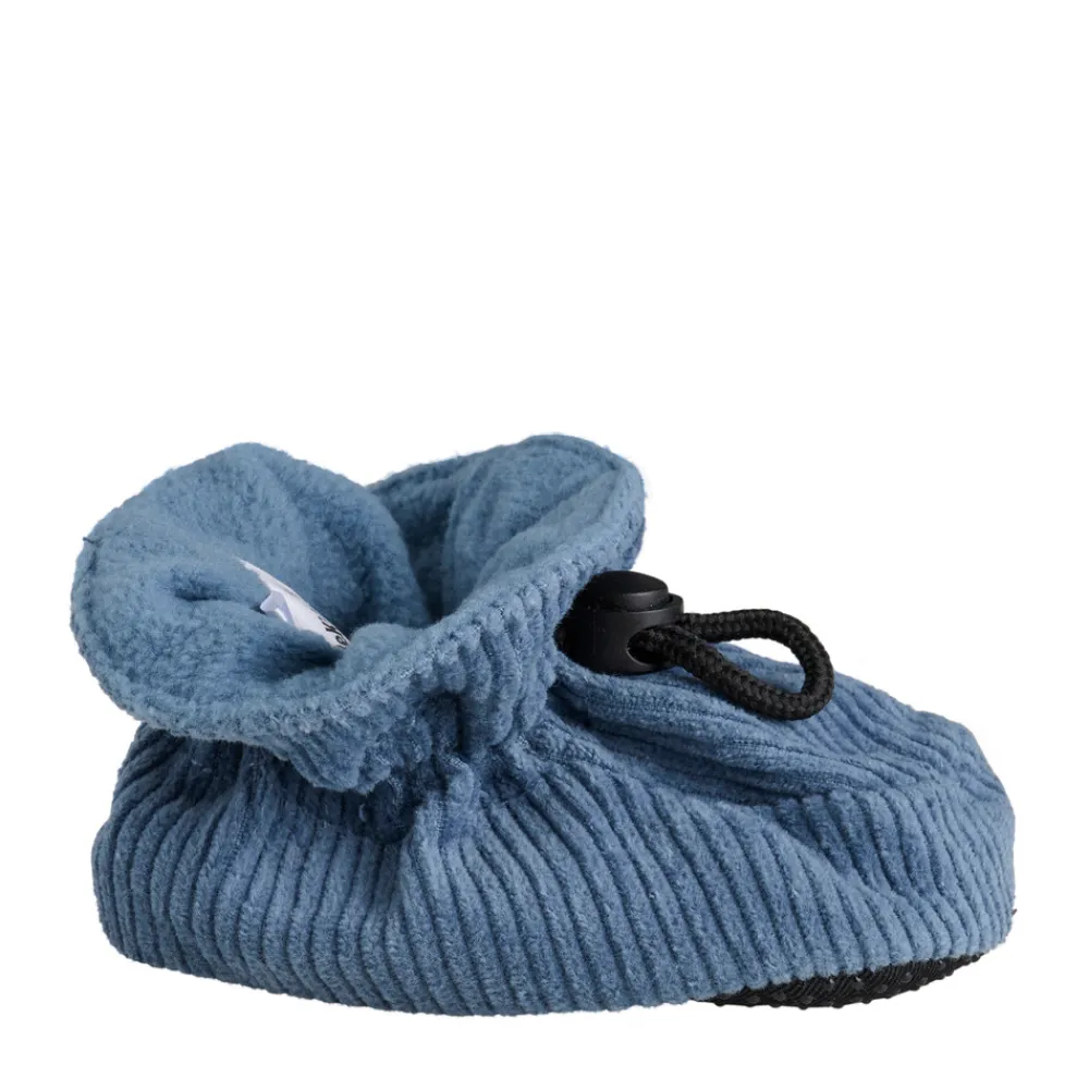 BeKids Slippers corduroy - China Blue- Futter