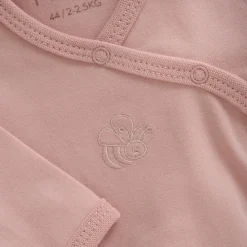 Fixoni Slå-om Body Langærmet - Pale Mauve- Bodystocking M. Skrålukning|Præmatur Tøj