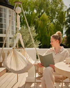 Moonboon Slyngevugge Mesh - Cream-Børn Slyngevugger