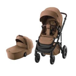 Britax Römer SMILE 5Z inkl. liggedel - Warm caramel- Kombivogne Med Flade Sæder