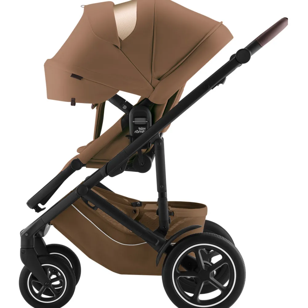 Britax Römer SMILE 5Z inkl. liggedel - Warm caramel- Kombivogne Med Flade Sæder