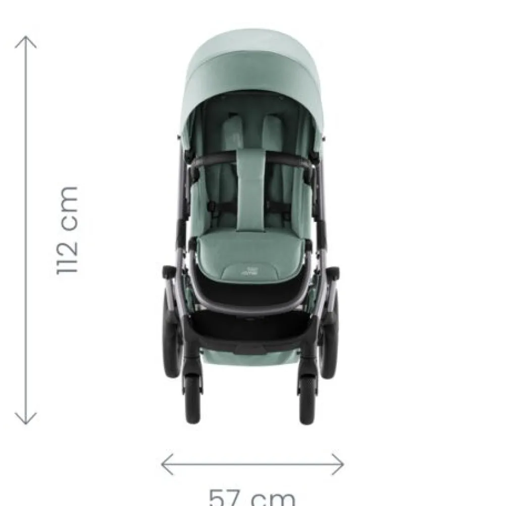 Britax Römer Smile 5Z lux inkl. liggedel og Baby-Safe Core autostol - soft taupe/space black- Kombivognspakker|Vognpakker