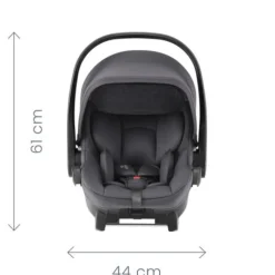 Britax Römer Smile 5Z lux inkl. liggedel og Baby-Safe Core autostol - soft taupe/space black- Kombivognspakker|Vognpakker