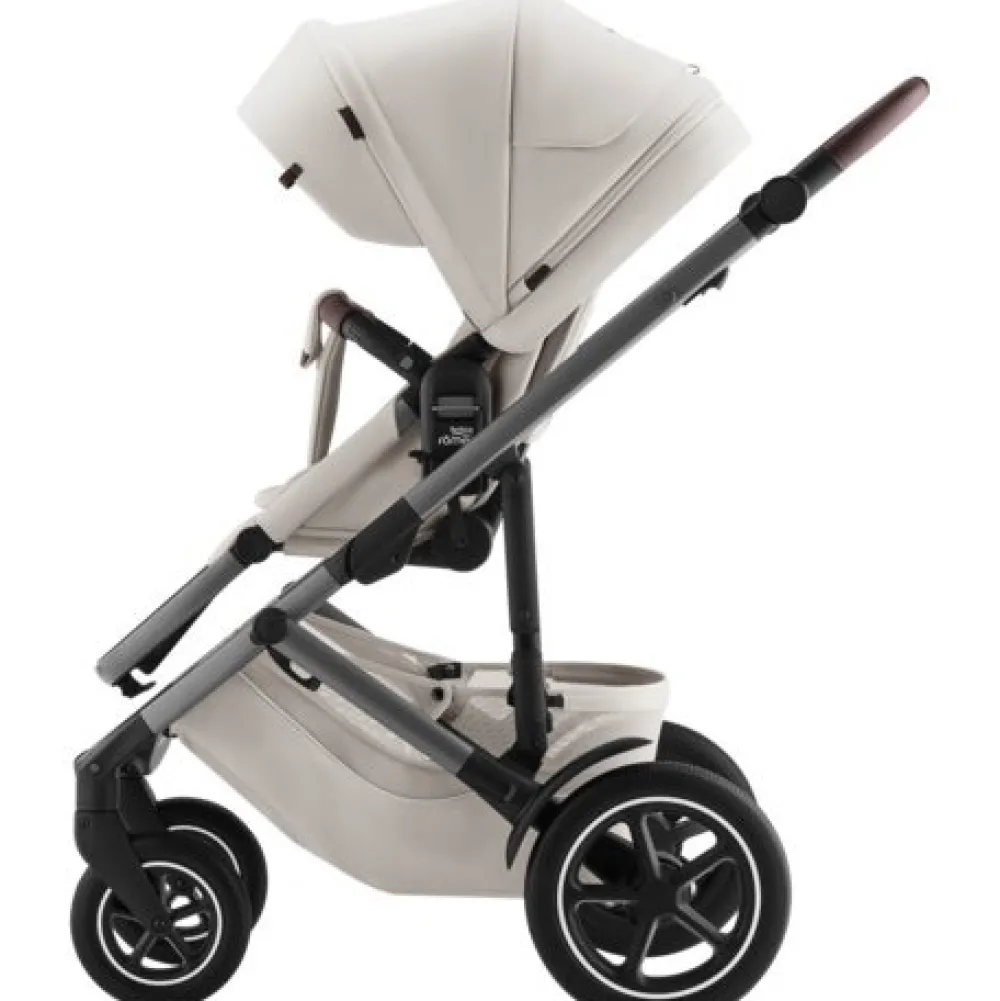 Britax Römer Smile 5Z lux inkl. liggedel og Baby-Safe Core autostol - soft taupe/space black- Kombivognspakker|Vognpakker