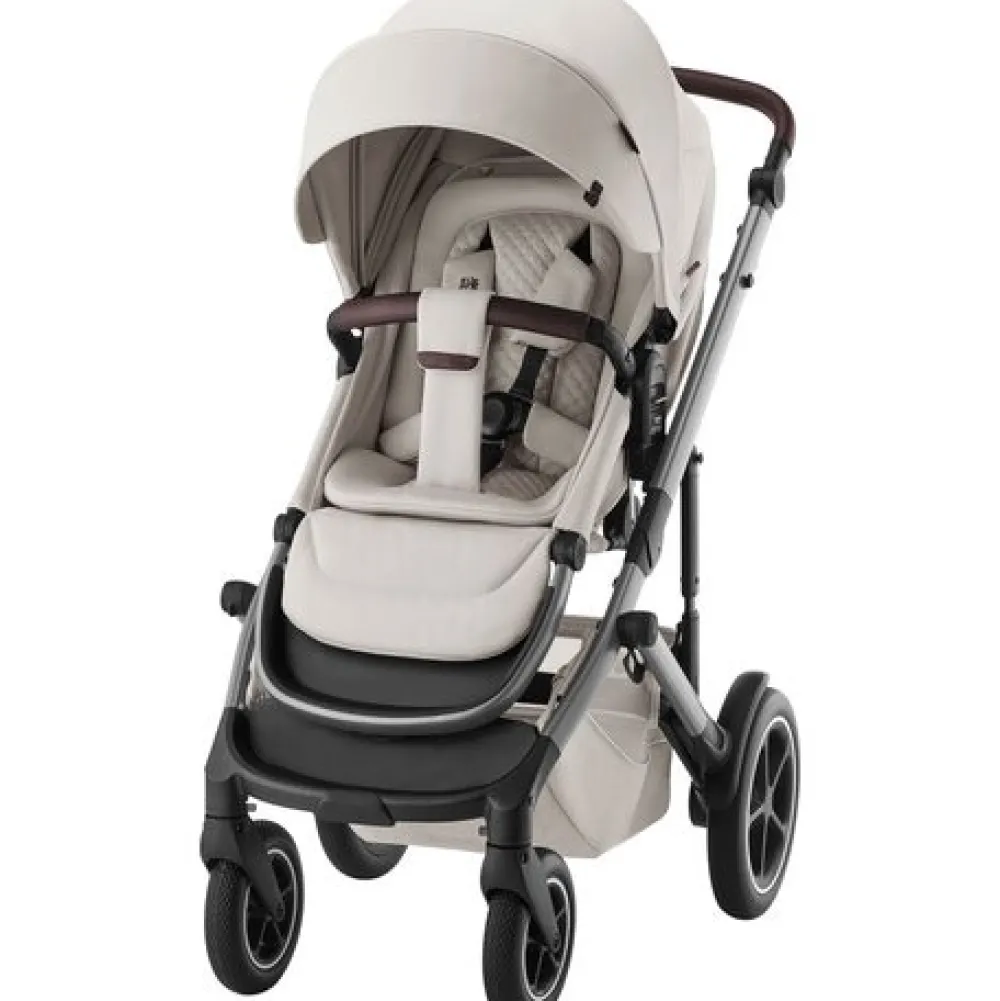 Britax Römer Smile 5Z lux inkl. liggedel - soft taupe- Kombivogne Med Ergonomiske Sæder