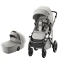 Britax Römer Smile 5Z lux inkl. liggedel - Linen grey- Kombivogne Med Ergonomiske Sæder