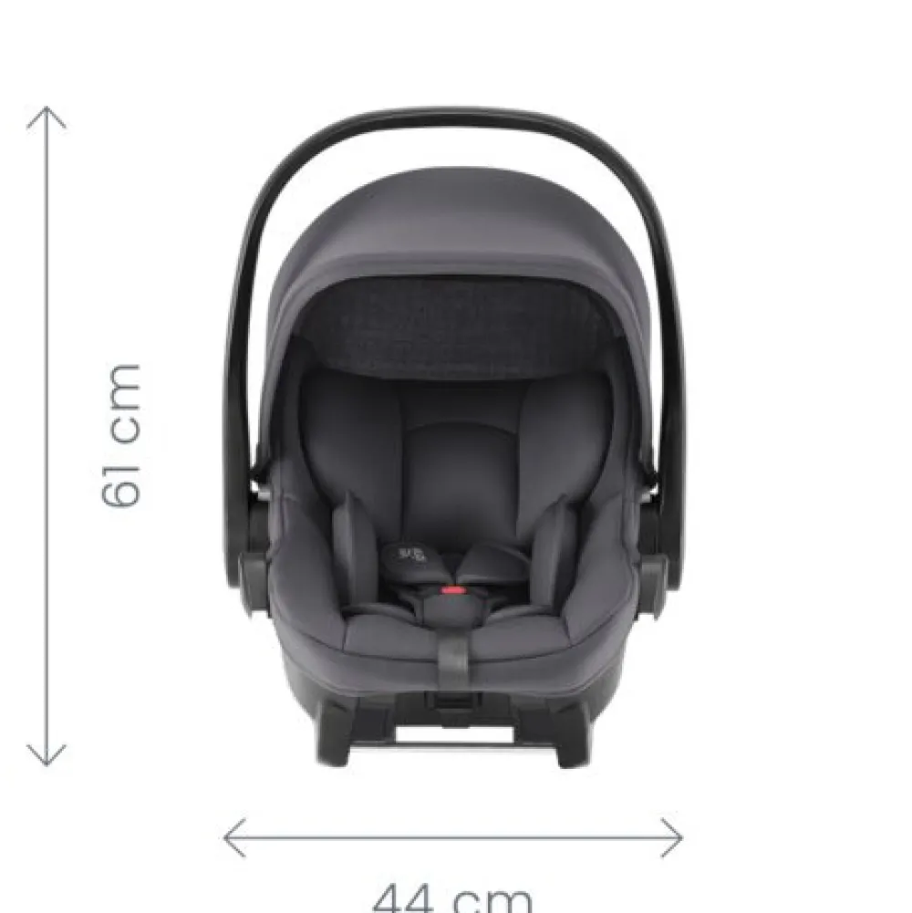 Britax Römer Smile 5Z lux inkl. liggedel og Baby-Safe Core autostol - linen grey/space black- Kombivognspakker|Vognpakker