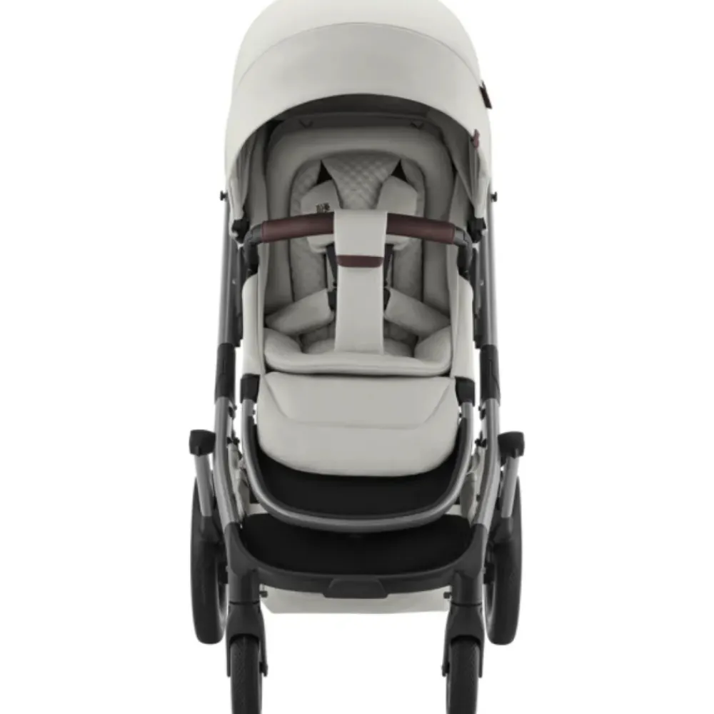 Britax Römer Smile 5Z lux inkl. liggedel og Baby-Safe Core autostol - linen grey/space black- Kombivognspakker|Vognpakker