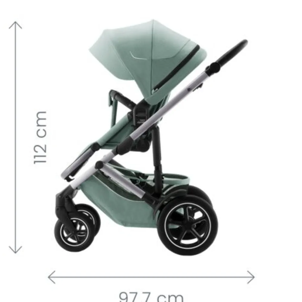 Britax Römer Smile 5Z lux inkl. liggedel og Baby-Safe Core autostol - warm caramel/space black- Kombivognspakker