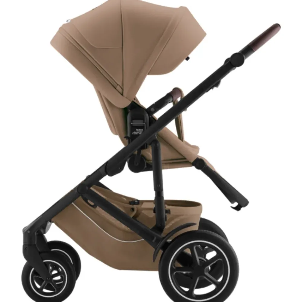 Britax Römer Smile 5Z lux inkl. liggedel og Baby-Safe Core autostol - warm caramel/space black- Kombivognspakker