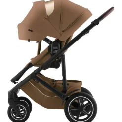 Britax Römer Smile 5Z lux inkl. liggedel og Baby-Safe Core autostol - warm caramel/space black- Kombivognspakker