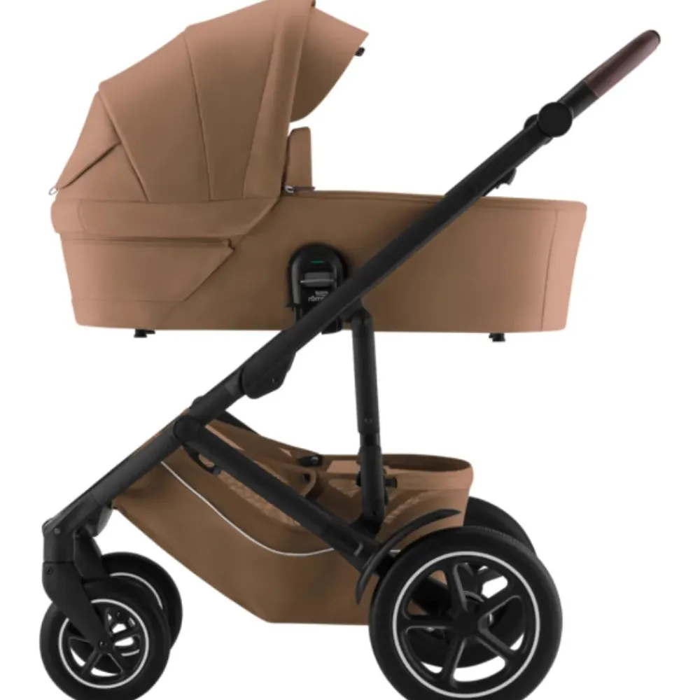 Britax Römer Smile 5Z lux inkl. liggedel og Baby-Safe Core autostol - warm caramel/space black- Kombivognspakker