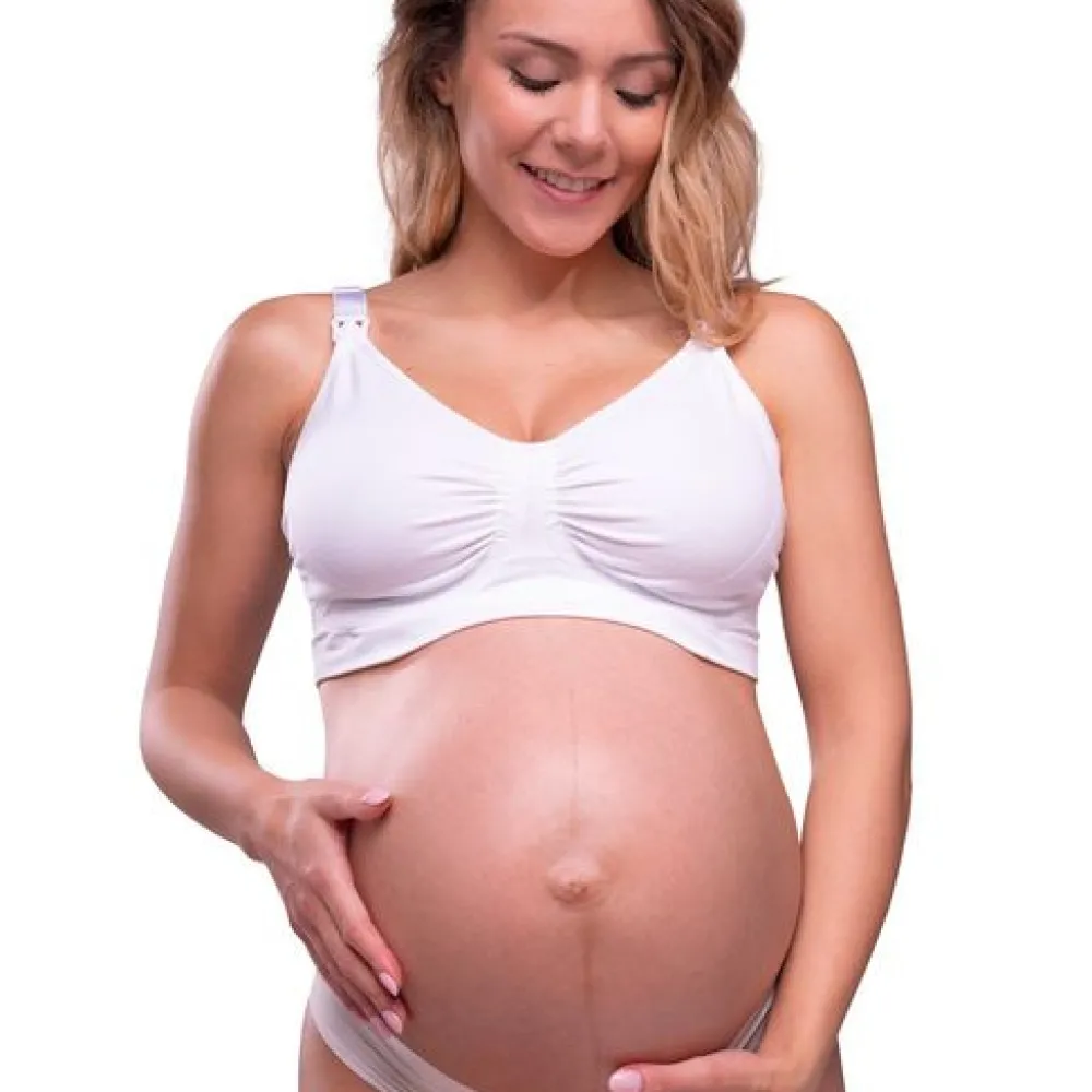 Carriwell Sømløs Amme BH Med Gelé Bøjle - Hvid- Amme Bh'Er