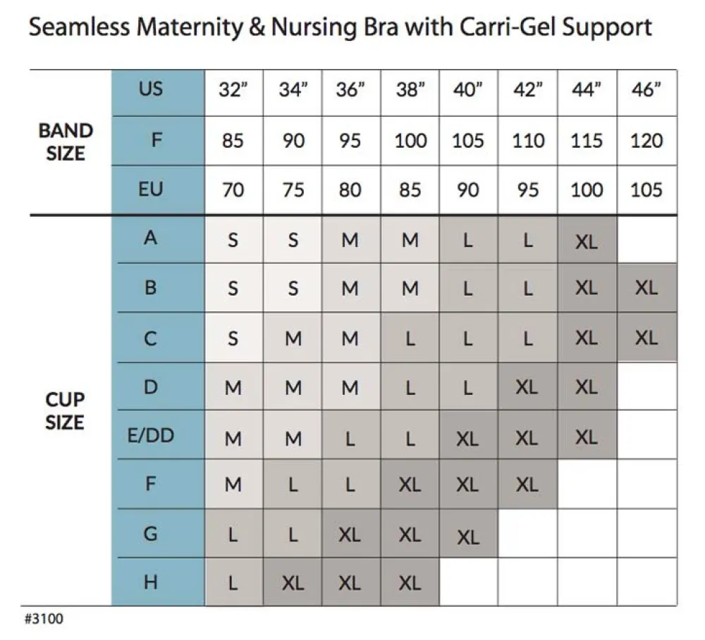 Carriwell Sømløs Amme BH Med Gelé Bøjle - Hvid- Amme Bh'Er