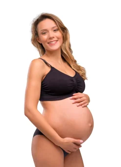 Carriwell Sømløs Amme BH Med Indlæg - Black- Amme Bh'Er