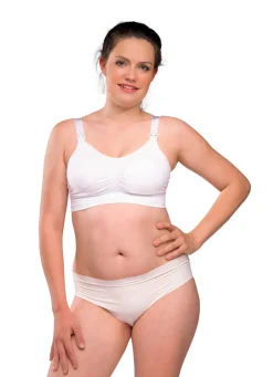 Carriwell Sømløs Amme BH Med Indlæg - White- Amme Bh'Er