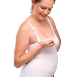 Carriwell Sømløs Ammetop Med Shapewear - Hvid- Overdele