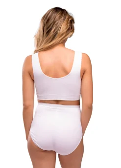 Carriwell Sømløs Graviditets BH - Hvid- Amme Bh'Er