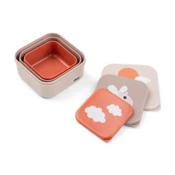 Done By Deer Snack boks sæt 3 stk Happy clouds - Pudder- Service