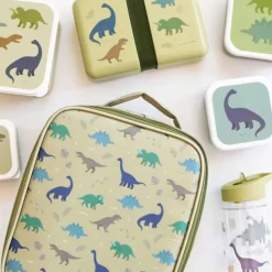 A Little Lovely Company Snackboksæt 4 dele Dino- Madkasser & Drikkedunke