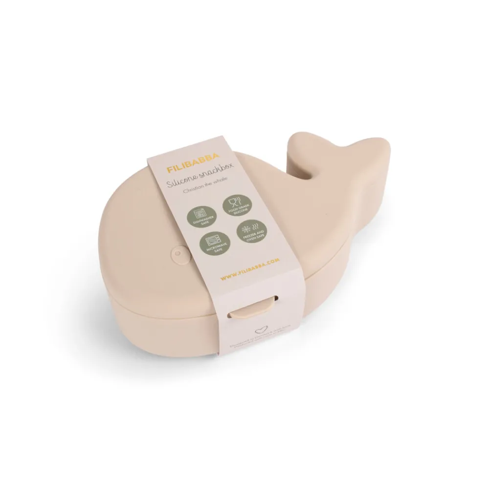 Filibabba Snackbox - Hvalen Christian - Toasted Almond- Service