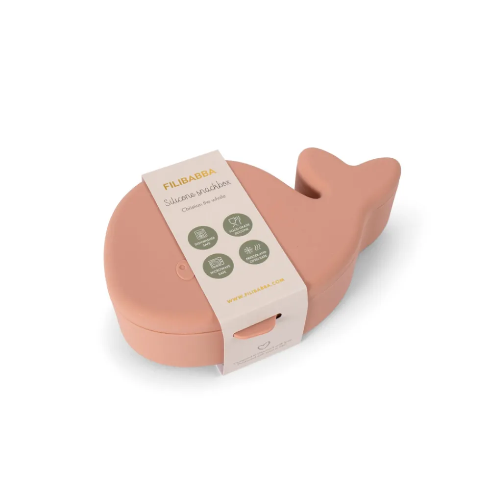 Filibabba Snackbox - Hvalen Christian - Misty Rose- Service