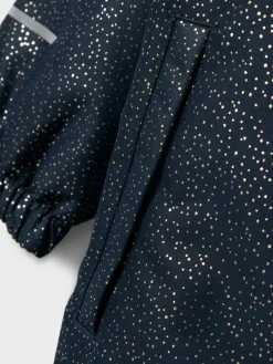 NAME IT Snow10 Glitter Flyverdragt - Dark Sapphire- Flyverdragter